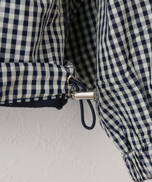 U by SPICK&SPAN（ユーバイスピックアンドスパン）の「CRANK/クランク CHECK FRILL WINDBREAKER（その他アウター・レディース・ネイビー・FREE）」の16枚目の写真