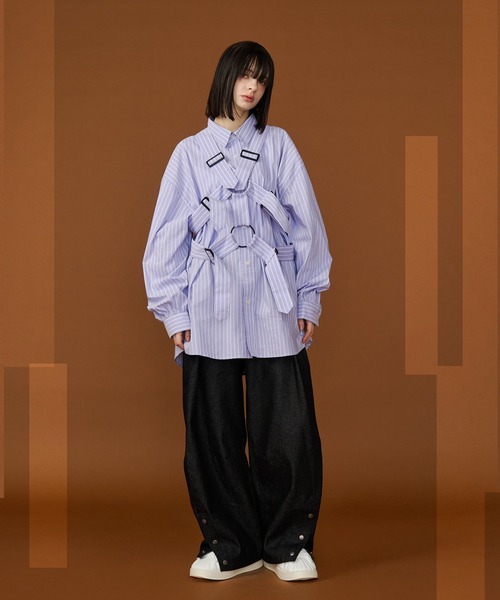 SeeSew(シーソー)の「【UNISEX】PARASHUTE SHIRTS/パラシュートシャツ(シャツ/ブラウス・メンズ・パープル/サックスブルー・M/L)」の11枚目の写真