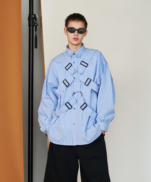 SeeSew(シーソー)の「【UNISEX】PARASHUTE SHIRTS/パラシュートシャツ(シャツ/ブラウス・メンズ・パープル/サックスブルー・M/L)」の13枚目の写真