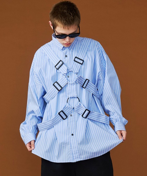 SeeSew(シーソー)の「【UNISEX】PARASHUTE SHIRTS/パラシュートシャツ(シャツ/ブラウス・メンズ・パープル/サックスブルー・M/L)」の19枚目の写真