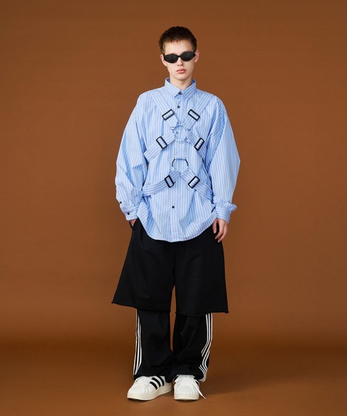 SeeSew(シーソー)の「【UNISEX】PARASHUTE SHIRTS/パラシュートシャツ(シャツ/ブラウス・メンズ・パープル/サックスブルー・M/L)」の16枚目の写真