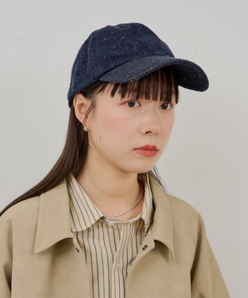 WHIMSIC（ウィムジック）の「【UNISEX】ネップデニムキャップ（キャップ・メンズ・ブラック/ネイビー・FREE）」の13枚目の写真