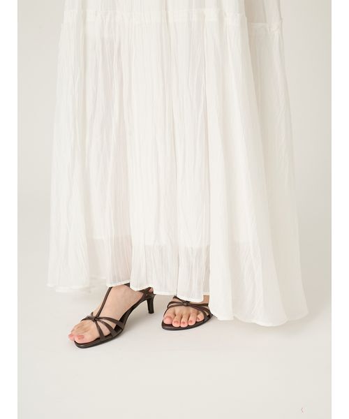 FRAY I.D（フレイアイディー）の「セミシアーティアードスカート（スカート・レディース・イエロー/オフホワイト/ブルー・0/1）」の8枚目の写真