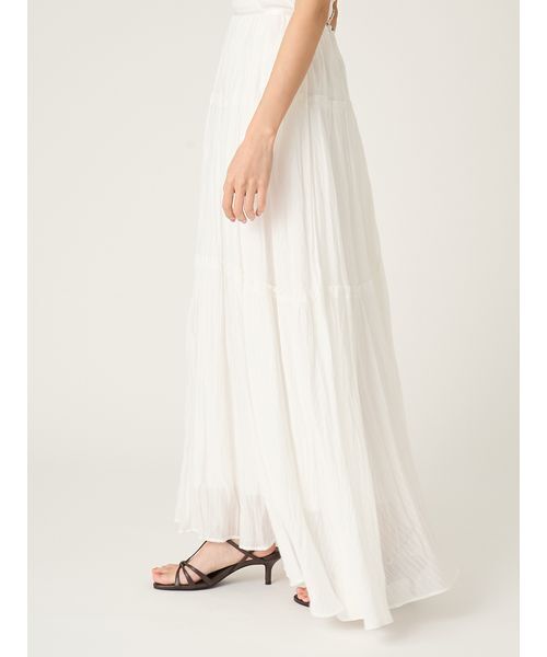 FRAY I.D（フレイアイディー）の「セミシアーティアードスカート（スカート・レディース・イエロー/オフホワイト/ブルー・0/1）」の10枚目の写真