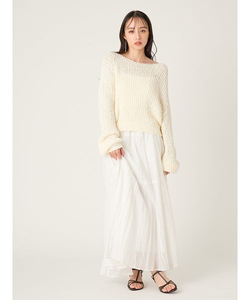 FRAY I.D（フレイアイディー）の「セミシアーティアードスカート（スカート・レディース・イエロー/オフホワイト/ブルー・0/1）」の12枚目の写真