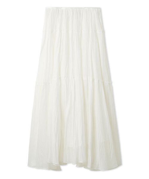 FRAY I.D（フレイアイディー）の「セミシアーティアードスカート（スカート・レディース・イエロー/オフホワイト/ブルー・0/1）」の16枚目の写真