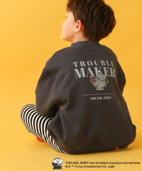 LEPSIM（レプシィム）の「【KIDS】トムとジェリースウェット　632789（スウェット・キッズ・グレー/チャコールグレー/アイボリー・130）」の2枚目の写真