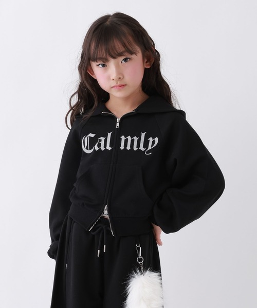 10C REPIPI(ジューシーレピピ)の「【10C REPIPI】ロゴWZIPフーディ(パーカー・キッズ・ブラック/グレー・120cm/130cm/140cm/110cm)」の1枚目の写真