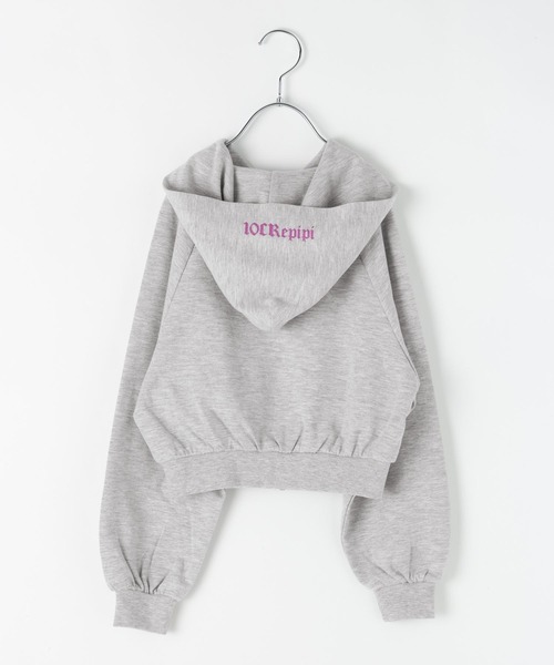 10C REPIPI(ジューシーレピピ)の「【10C REPIPI】ロゴWZIPフーディ(パーカー・キッズ・ブラック/グレー・120cm/130cm/140cm/110cm)」の13枚目の写真