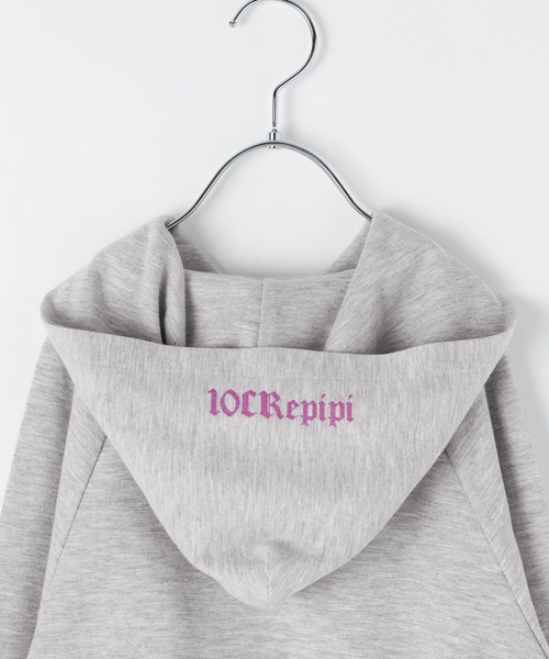 10C REPIPI(ジューシーレピピ)の「【10C REPIPI】ロゴWZIPフーディ(パーカー・キッズ・ブラック/グレー・120cm/130cm/140cm/110cm)」の18枚目の写真