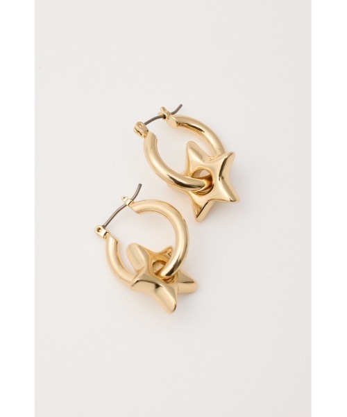 SLY(スライ)の「CHUNKY STAR P/EARRING チャンキースターピアス(ピアス(両耳用)・レディース・シルバー/ゴールド・FREE)」の8枚目の写真