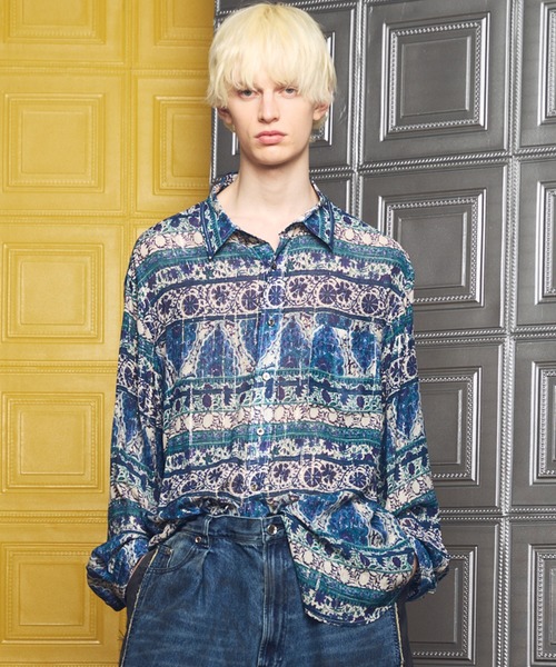 MAISON SPECIAL（メゾンスペシャル）の「《UNISEX》【Italian Dead Stock Fabric】Prime-Over Regular Collar Various Patterns Shirt/【イタリアンデッドストックファブリック】プライムオーバーレギュラーカラーヴェリアスパターンシャツ【MAISON SPECIAL/メゾンスペシャル】（シャツ/ブラウス・メンズ・その他8/その他6/その他9/その他7/その他4/その他11/その他5/その他3/その他2/その他1/その他10・2/1/0）」の2枚目の写真