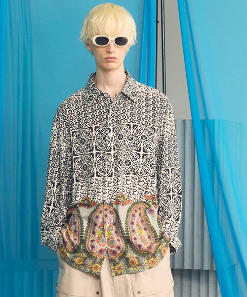 MAISON SPECIAL（メゾンスペシャル）の「《UNISEX》【Italian Dead Stock Fabric】Prime-Over Regular Collar Various Patterns Shirt/【イタリアンデッドストックファブリック】プライムオーバーレギュラーカラーヴェリアスパターンシャツ【MAISON SPECIAL/メゾンスペシャル】（シャツ/ブラウス・メンズ・その他8/その他6/その他9/その他7/その他4/その他11/その他5/その他3/その他2/その他1/その他10・2/1/0）」の10枚目の写真