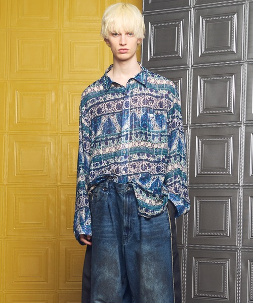 MAISON SPECIAL（メゾンスペシャル）の「《UNISEX》【Italian Dead Stock Fabric】Prime-Over Regular Collar Various Patterns Shirt/【イタリアンデッドストックファブリック】プライムオーバーレギュラーカラーヴェリアスパターンシャツ【MAISON SPECIAL/メゾンスペシャル】（シャツ/ブラウス・メンズ・その他8/その他6/その他9/その他7/その他4/その他11/その他5/その他3/その他2/その他1/その他10・2/1/0）」の12枚目の写真