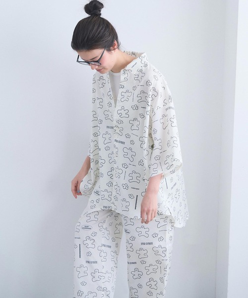 I am I in fact...(アイアムアイインファクト)の「_JOI 2 D WRLD SHIRT(シャツ/ブラウス・レディース・ホワイト/ブラック・FREE)」の19枚目の写真