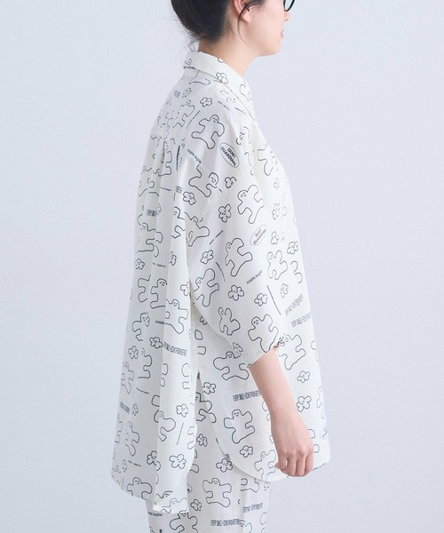 I am I in fact...(アイアムアイインファクト)の「_JOI 2 D WRLD SHIRT(シャツ/ブラウス・レディース・ホワイト/ブラック・FREE)」の6枚目の写真