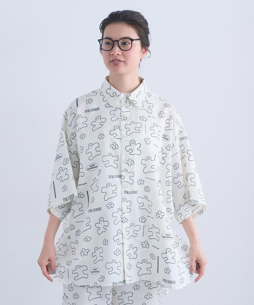 I am I in fact...(アイアムアイインファクト)の「_JOI 2 D WRLD SHIRT(シャツ/ブラウス・レディース・ホワイト/ブラック・FREE)」の8枚目の写真