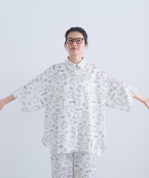 I am I in fact...(アイアムアイインファクト)の「_JOI 2 D WRLD SHIRT(シャツ/ブラウス・レディース・ホワイト/ブラック・FREE)」の10枚目の写真