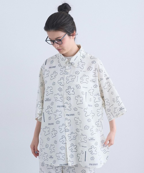 I am I in fact...(アイアムアイインファクト)の「_JOI 2 D WRLD SHIRT(シャツ/ブラウス・レディース・ホワイト/ブラック・FREE)」の5枚目の写真
