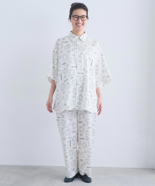 I am I in fact...(アイアムアイインファクト)の「_JOI 2 D WRLD SHIRT(シャツ/ブラウス・レディース・ホワイト/ブラック・FREE)」の11枚目の写真