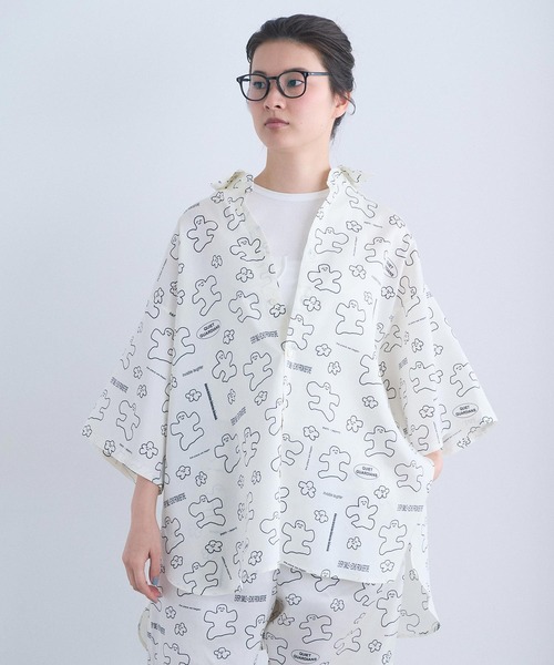 I am I in fact...(アイアムアイインファクト)の「_JOI 2 D WRLD SHIRT(シャツ/ブラウス・レディース・ホワイト/ブラック・FREE)」の16枚目の写真