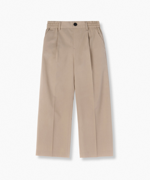 MUSINSA STANDARD KIDS（ムシンサスタンダードキッズ）の「ワイドバンディングスラックス[ベージュ]（その他パンツ・レディース・その他・110/130/140/160/150/120）」の2枚目の写真