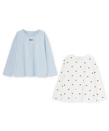 Lycee mine | 【綿100%】 【スクール対応】AラインTシャツ(2枚セット)(Tシャツ/カットソー)