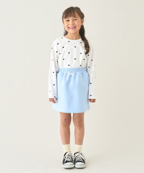 Lycee mine（リセマイン）の「【綿100％】 【スクール対応】AラインTシャツ(２枚セット)（Tシャツ/カットソー・キッズ・サックスブルー/ラベンダー・120cm/140cm/100cm/130cm/110cm）」の13枚目の写真