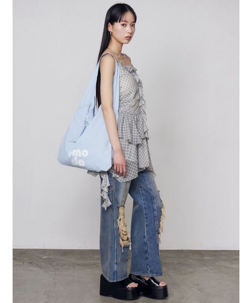 EMODA（エモダ）の「シアーラッフルキャミロングトップ（その他トップス・レディース・ベージュ/その他/ブラック・FREE）」の11枚目の写真