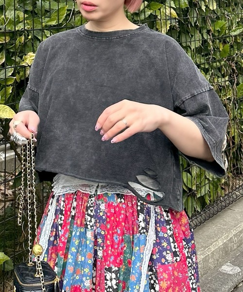 Alley Tokyo(アリートーキョー)の「ひとくせウォッシュ加工BIG T(Tシャツ/カットソー・レディース・ブラック系その他/ブラック・FREE)」の9枚目の写真