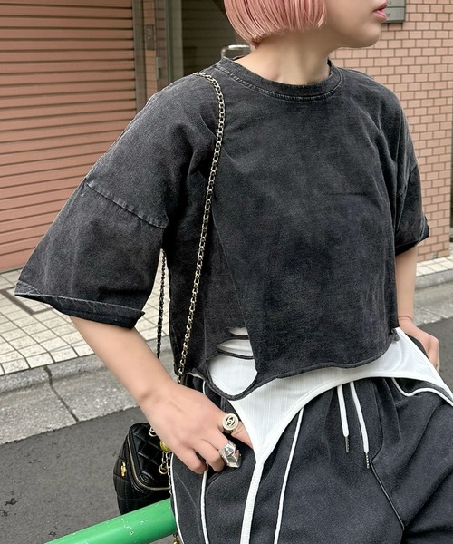 Alley Tokyo(アリートーキョー)の「ひとくせウォッシュ加工BIG T(Tシャツ/カットソー・レディース・ブラック系その他/ブラック・FREE)」の18枚目の写真