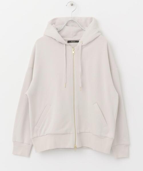 URBAN RESEARCH ROSSO WOMEN（アーバンリサーチ　ロッソ）の「『WEB限定』『UR TECH』オーバーZIPパーカー（パーカー・レディース・ライトベージュ/グレー/ブラウン/ブルー系その他・FREE）」の13枚目の写真