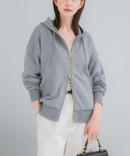 URBAN RESEARCH ROSSO WOMEN（アーバンリサーチ　ロッソ）の「『WEB限定』『UR TECH』オーバーZIPパーカー（パーカー・レディース・ライトベージュ/グレー/ブラウン/ブルー系その他・FREE）」の18枚目の写真