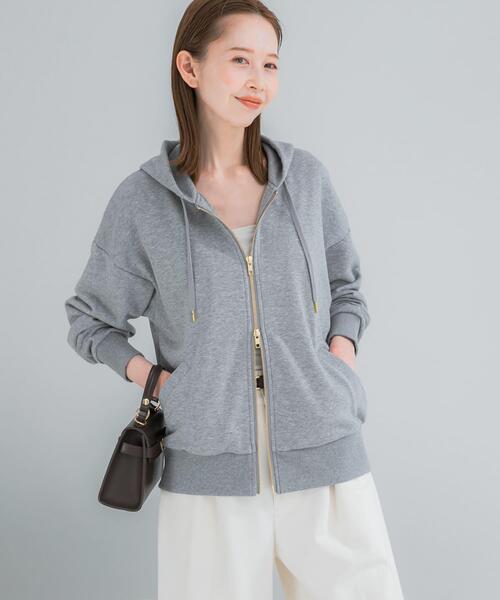 URBAN RESEARCH ROSSO WOMEN（アーバンリサーチ　ロッソ）の「『WEB限定』『UR TECH』オーバーZIPパーカー（パーカー・レディース・ライトベージュ/グレー/ブラウン/ブルー系その他・FREE）」の19枚目の写真