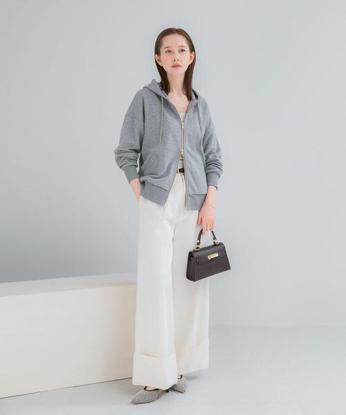 URBAN RESEARCH ROSSO WOMEN（アーバンリサーチ　ロッソ）の「『WEB限定』『UR TECH』オーバーZIPパーカー（パーカー・レディース・ライトベージュ/グレー/ブラウン/ブルー系その他・FREE）」の21枚目の写真