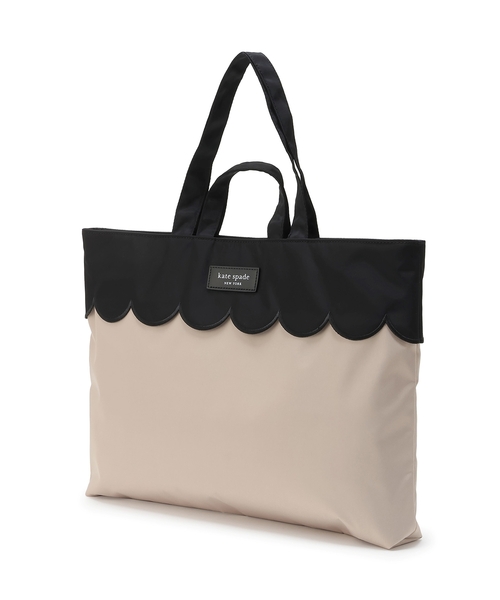 ボウ＆スカラップレッスンバッグ（トートバッグ）｜kate spade new