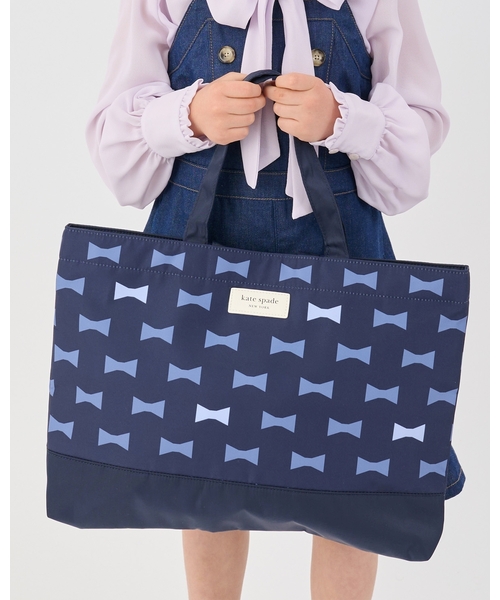 セール】ボウ＆スカラップレッスンバッグ（トートバッグ）｜kate spade