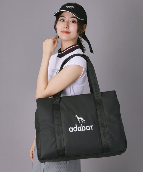 adabat（アダバット）の「トート型ボストンバッグ（トートバッグ・レディース・ピンクゴールド/ブラック・00）」の2枚目の写真