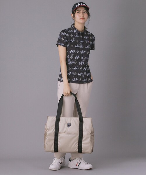 adabat（アダバット）の「トート型ボストンバッグ（トートバッグ・レディース・ピンクゴールド/ブラック・00）」の4枚目の写真