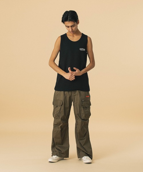 XLARGE(エクストララージ)の「OLD ENGLISH WAFFLE TANK TOP(タンクトップ・メンズ・ネイビー/ホワイト/ブラック・M/XL/L)」の9枚目の写真
