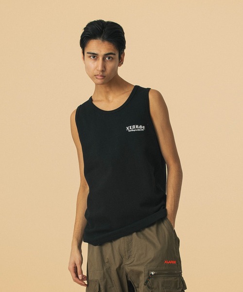 XLARGE(エクストララージ)の「OLD ENGLISH WAFFLE TANK TOP(タンクトップ・メンズ・ネイビー/ホワイト/ブラック・M/XL/L)」の10枚目の写真