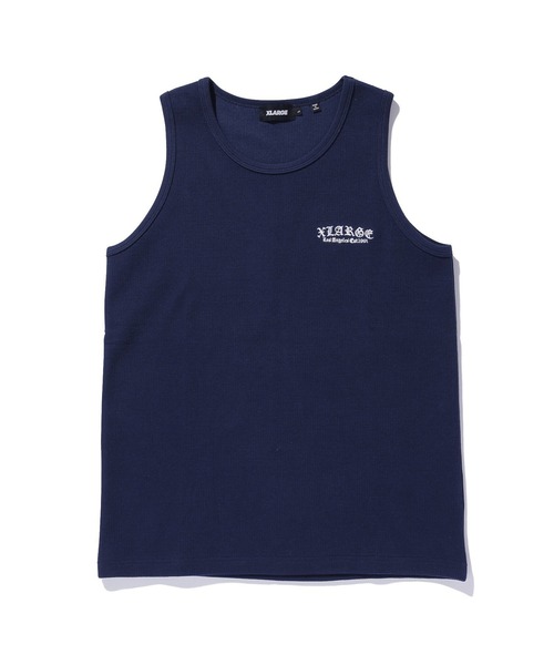 XLARGE(エクストララージ)の「OLD ENGLISH WAFFLE TANK TOP(タンクトップ・メンズ・ネイビー/ホワイト/ブラック・M/XL/L)」の14枚目の写真