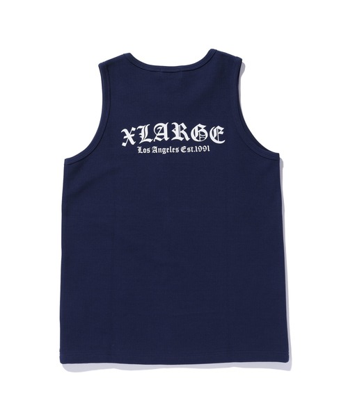 XLARGE(エクストララージ)の「OLD ENGLISH WAFFLE TANK TOP(タンクトップ・メンズ・ネイビー/ホワイト/ブラック・M/XL/L)」の15枚目の写真