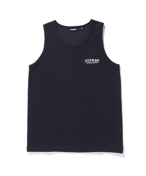 XLARGE(エクストララージ)の「OLD ENGLISH WAFFLE TANK TOP(タンクトップ・メンズ・ネイビー/ホワイト/ブラック・M/XL/L)」の16枚目の写真