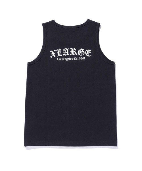 XLARGE(エクストララージ)の「OLD ENGLISH WAFFLE TANK TOP(タンクトップ・メンズ・ネイビー/ホワイト/ブラック・M/XL/L)」の17枚目の写真