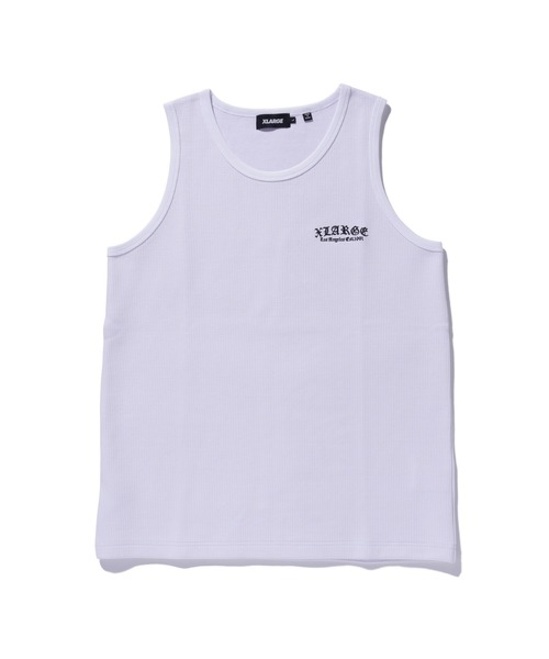 XLARGE(エクストララージ)の「OLD ENGLISH WAFFLE TANK TOP(タンクトップ・メンズ・ネイビー/ホワイト/ブラック・M/XL/L)」の18枚目の写真