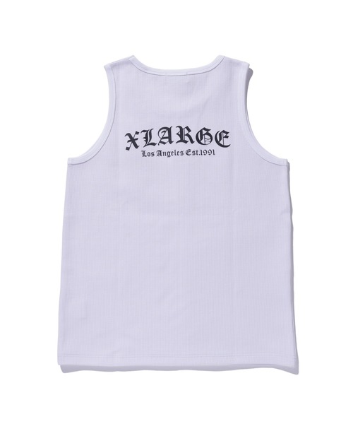 XLARGE(エクストララージ)の「OLD ENGLISH WAFFLE TANK TOP(タンクトップ・メンズ・ネイビー/ホワイト/ブラック・M/XL/L)」の19枚目の写真