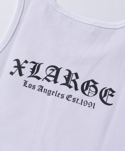 XLARGE(エクストララージ)の「OLD ENGLISH WAFFLE TANK TOP(タンクトップ・メンズ・ネイビー/ホワイト/ブラック・M/XL/L)」の21枚目の写真
