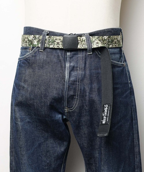 WILD THINGS（ワイルドシングス）の「【WILDTHINGS】 STRETCH EASY BELT（ベルト・メンズ・グリーン系カモフラージュ・FREE）」の3枚目の写真