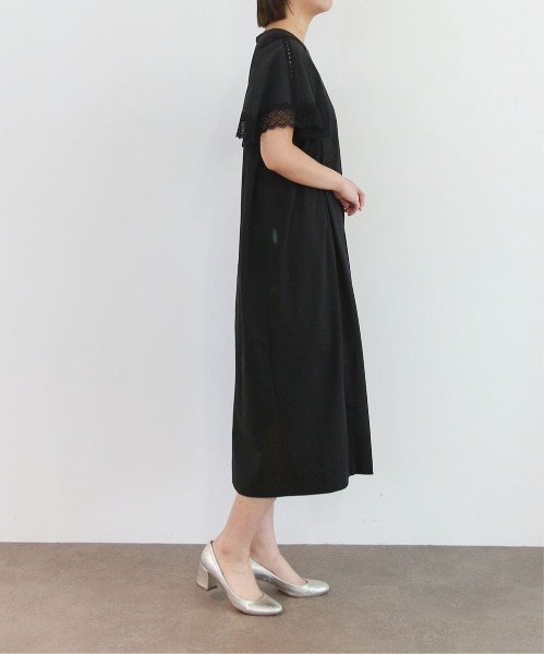 Marilyn Moon(マリリンムーン)の「laced handkerchief sleeve one-piece(ワンピース・レディース・ブラック/オフホワイト/ネイビー・FREE)」の5枚目の写真